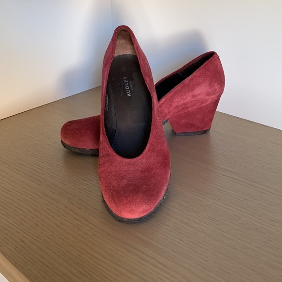 Medium heel Audley London Shoes Size 39.5 Made in Spain - Picture 5 of 13